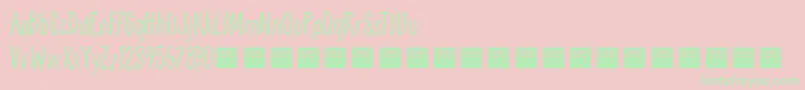 Breathe Easy   Demo Font – Green Fonts on Pink Background