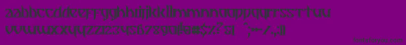Breathe Fire II Font – Black Fonts on Purple Background