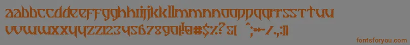 Breathe Fire II Font – Brown Fonts on Gray Background