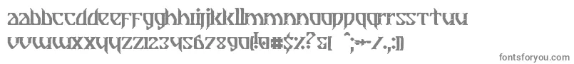 フォントBreathe Fire II – 白い背景に灰色の文字