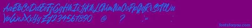 Подробнее о шрифте Breavenheart Font Free Шрифт Breavenheart Font Free – синие шрифты на фиолетовом фоне