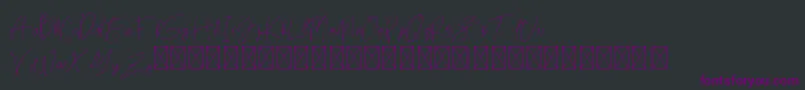 Brecelets Demo Font – Purple Fonts on Black Background