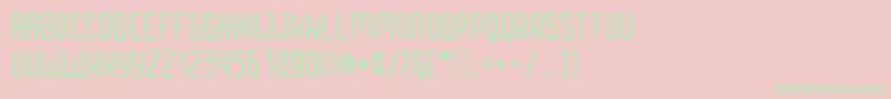 Brengkel Regular Font – Green Fonts on Pink Background