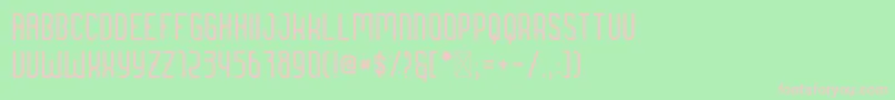 Brengkel Regular Font – Pink Fonts on Green Background