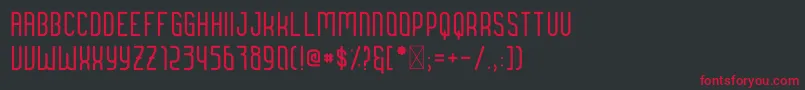 Brengkel Regular Font – Red Fonts on Black Background