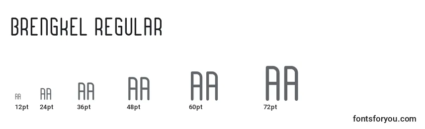 Brengkel Regular Font Sizes