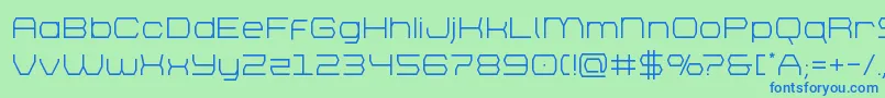 bretton Font – Blue Fonts on Green Background