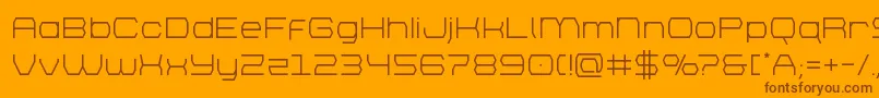 bretton Font – Brown Fonts on Orange Background