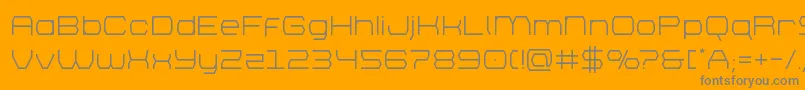bretton Font – Gray Fonts on Orange Background