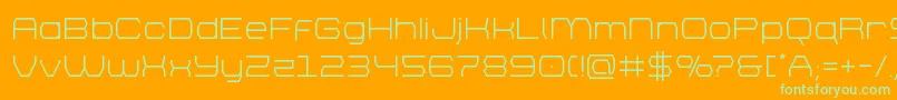 bretton Font – Green Fonts on Orange Background
