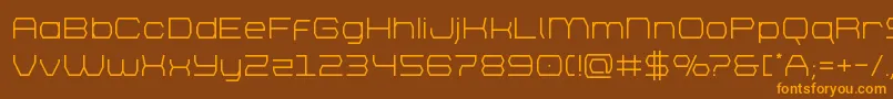 bretton Font – Orange Fonts on Brown Background