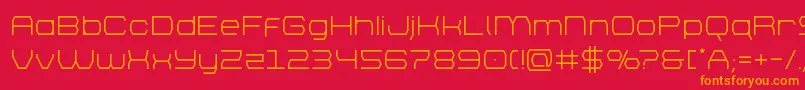 bretton Font – Orange Fonts on Red Background