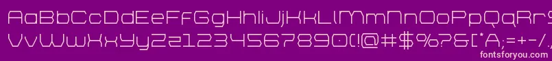 bretton Font – Pink Fonts on Purple Background