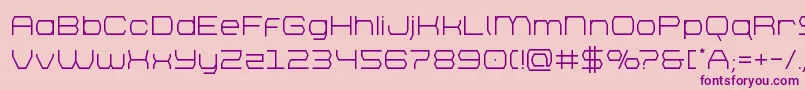bretton Font – Purple Fonts on Pink Background