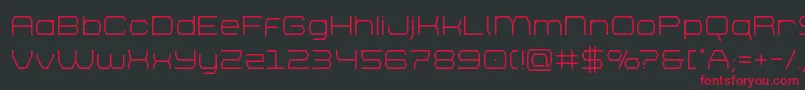 bretton Font – Red Fonts on Black Background