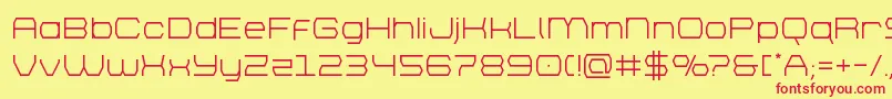 bretton Font – Red Fonts on Yellow Background