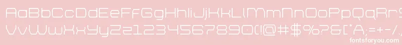 bretton-Schriftart – Weiße Schriften auf rosa Hintergrund