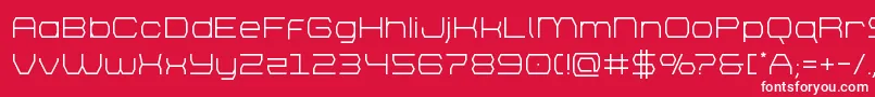 bretton Font – White Fonts on Red Background