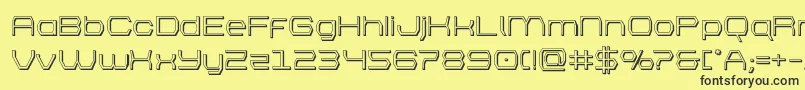 Шрифт bretton3d – чёрные шрифты на жёлтом фоне