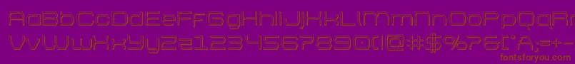 bretton3d Font – Brown Fonts on Purple Background