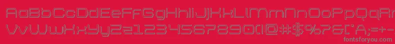 bretton3d-Schriftart – Graue Schriften auf rotem Hintergrund