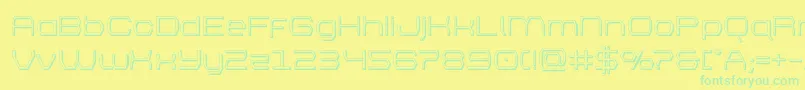 Więcej informacji o czcionce bretton3d Czcionka bretton3d – zielone czcionki na żółtym tle