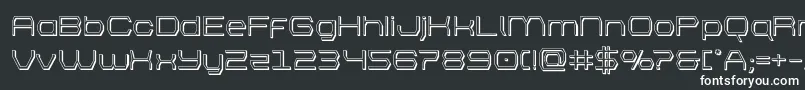 Шрифт bretton3d – белые шрифты на чёрном фоне