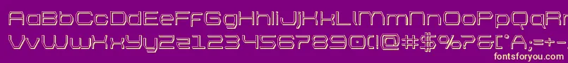 bretton3d Font – Yellow Fonts on Purple Background