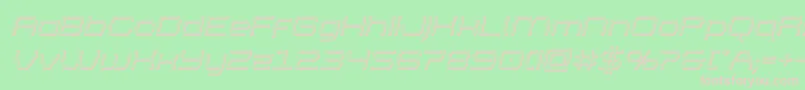 bretton3dital Font – Pink Fonts on Green Background