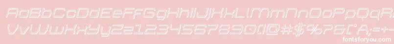 bretton3dital Font – White Fonts on Pink Background