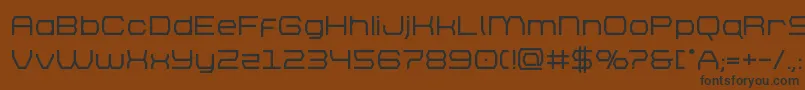 フォントbrettonbold – 黒い文字が茶色の背景にあります