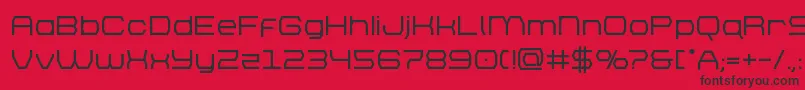 brettonbold Font – Black Fonts on Red Background