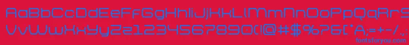 brettonbold Font – Blue Fonts on Red Background