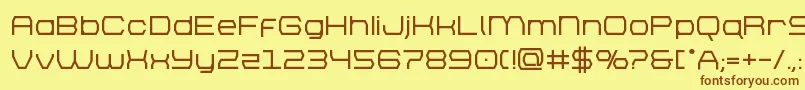 brettonbold Font – Brown Fonts on Yellow Background