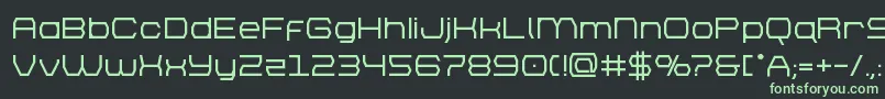brettonbold Font – Green Fonts on Black Background