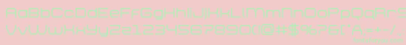 brettonbold Font – Green Fonts on Pink Background
