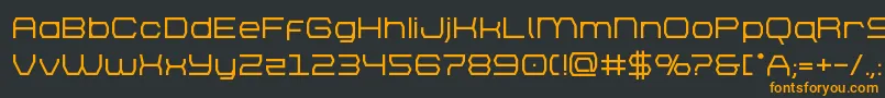 brettonbold Font – Orange Fonts on Black Background