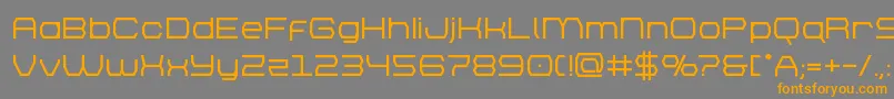 brettonbold Font – Orange Fonts on Gray Background