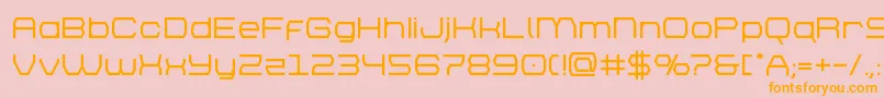 brettonbold Font – Orange Fonts on Pink Background