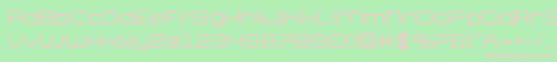 brettonbold-fontti – vaaleanpunaiset fontit vihreällä taustalla