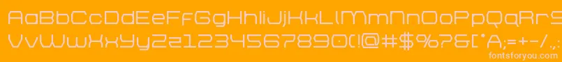 brettonbold Font – Pink Fonts on Orange Background