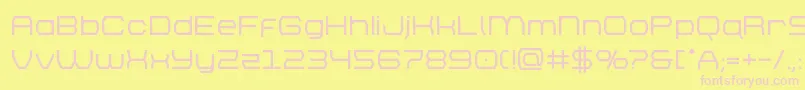 brettonbold Font – Pink Fonts on Yellow Background