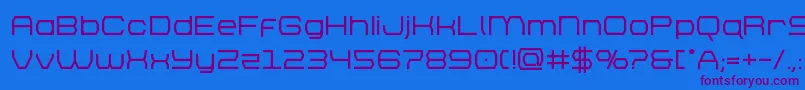 brettonbold Font – Purple Fonts on Blue Background