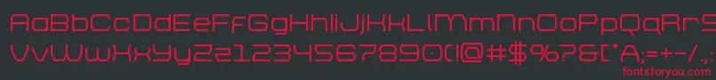 brettonbold Font – Red Fonts on Black Background
