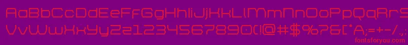 brettonbold Font – Red Fonts on Purple Background