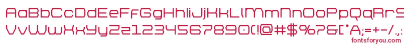 フォントbrettonbold – 白い背景に赤い文字