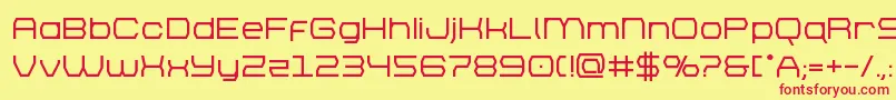 フォントbrettonbold – 赤い文字の黄色い背景