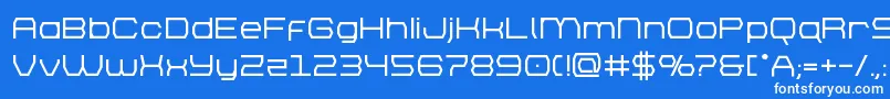 フォントbrettonbold – 青い背景に白い文字