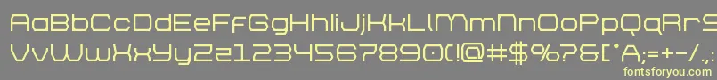 brettonbold-Schriftart – Gelbe Schriften auf grauem Hintergrund