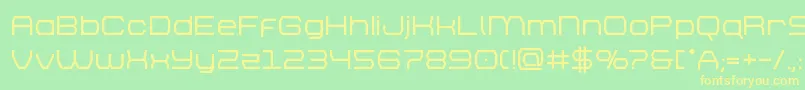 brettonbold Font – Yellow Fonts on Green Background